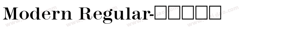 Modern Regular字体转换